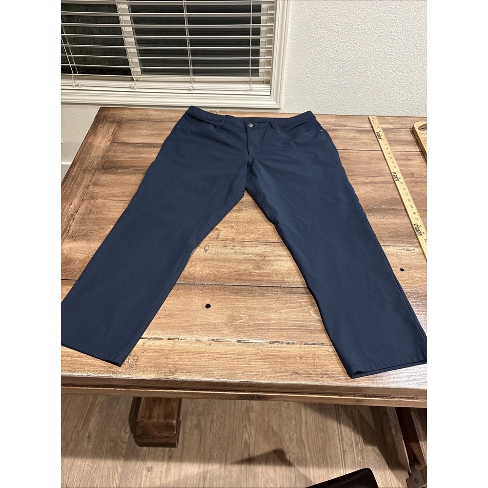 Lululemon‎ ABC Pants Mens 36x327 BeigeStretch 5 Pocket Chino Warpstreme Casual